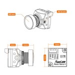Hot RunCam Racer Nano 4 Camera 1200TVL Drone Parts Kit